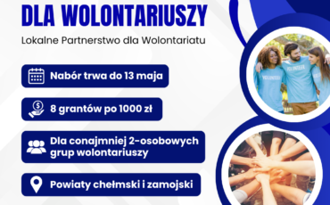Nabór wniosków o minigranty do 1000 zł na inicjatywy wolontariackie