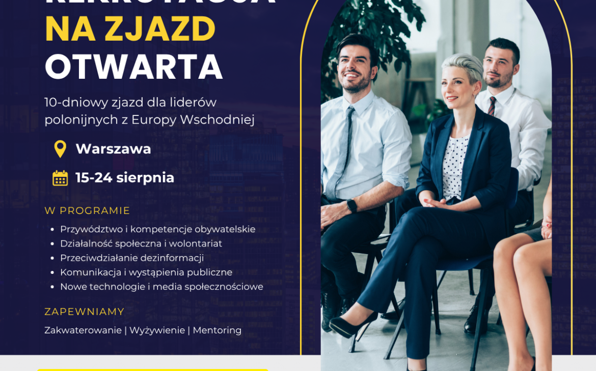 Rusza rekrutacja na Akademię Liderów Polonijnych w Warszawie!