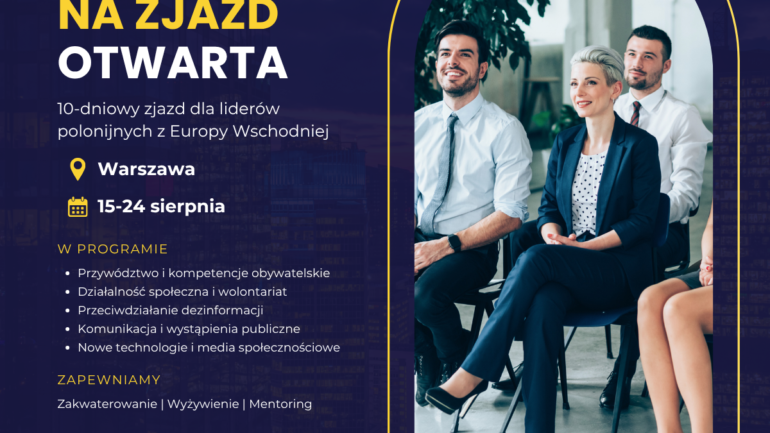Rusza rekrutacja na Akademię Liderów Polonijnych w Warszawie!